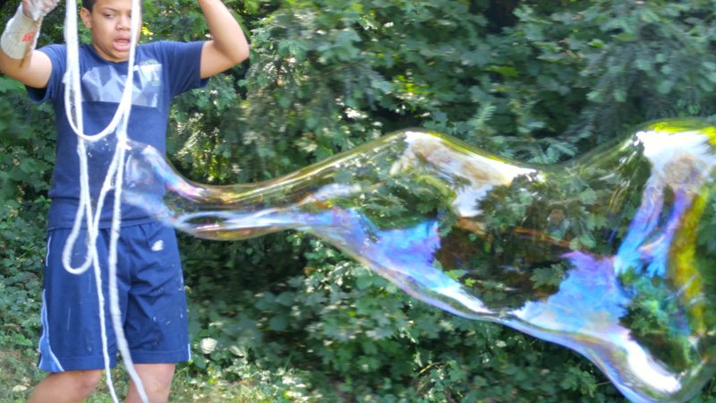 making bubbles