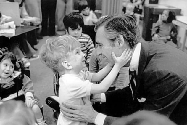 Mr. Rogers with boy