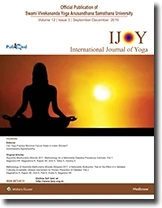 International Journal of Yoga cover