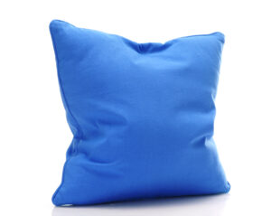travesseiro azul